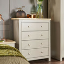 Oak Finish Bedroom Set in Grey by Lavishway | Chest Of Drawers-39453