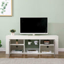 Gloss Front 2 Grey Door 130cm Wide TV Unit by Lavishway | TV Units Cabinets-43055