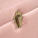 Velvet Pink Pouffe Seat Storage Bench by Lavishway | Benches & Storage Benches-38634