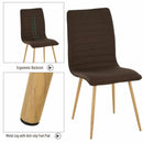 Upholstered Armless Dining Chair Set of 2 by Lavishway | Dining Chairs-43699