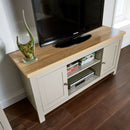 Set of Grey Oak Living Room Furniture by Lavishway | Book Shelves and Cabinets-42959