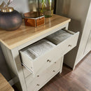 Oak Finish Bedroom Set in Grey by Lavishway | Chest Of Drawers-39455
