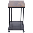 Mobile Brown & Black End Table by Lavishway | Side Tables-42594