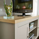 Set of Grey Oak Living Room Furniture by Lavishway | Book Shelves and Cabinets-42961