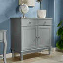 Sculpted Legs 2 Door 2 Drawers Grey Sideboard by Lavishway | Sideboards-43160