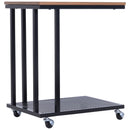 Mobile Brown & Black End Table by Lavishway | Side Tables-42593