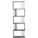 5 Tier S Shape Display Shelving Unit In Black by Lavishway | Book Shelves and Cabinets-44758