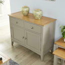 Grey Solid Wood 2 Drawer 2 Door Sideboard by Lavishway | Sideboards-43175
