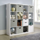 Wooden White Storage Bookcase Display Unit by Lavishway | Book Shelves and Cabinets-39178
