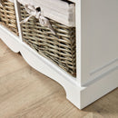 Wooden Basket Chest Storage Units by Lavishway | Hallway Cabinets-43358