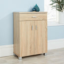 Sonama Oak Hallway Shoe Cabinet With 1 Drawer by Lavishway | Shoe Cabinets-38900