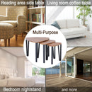 Nest of 3 V-Shaped Tables in Walnut Finish by Lavishway | Nest of Tables-44787