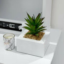 Sliding Mirror Dressing Table in White by Lavishway | Dressing Tables-43518