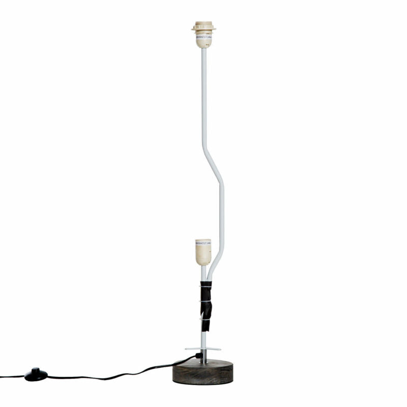 Tall Grey Fabric Shade Floor Lamp by Lavishway | Floor Lamps-42416