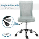 5-Wheeler Height Adjustable Chair in Grey by Lavishway | Mesh Chairs-42741