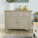 Grey Solid Wood 2 Drawer 2 Door Sideboard by Lavishway | Sideboards-43173