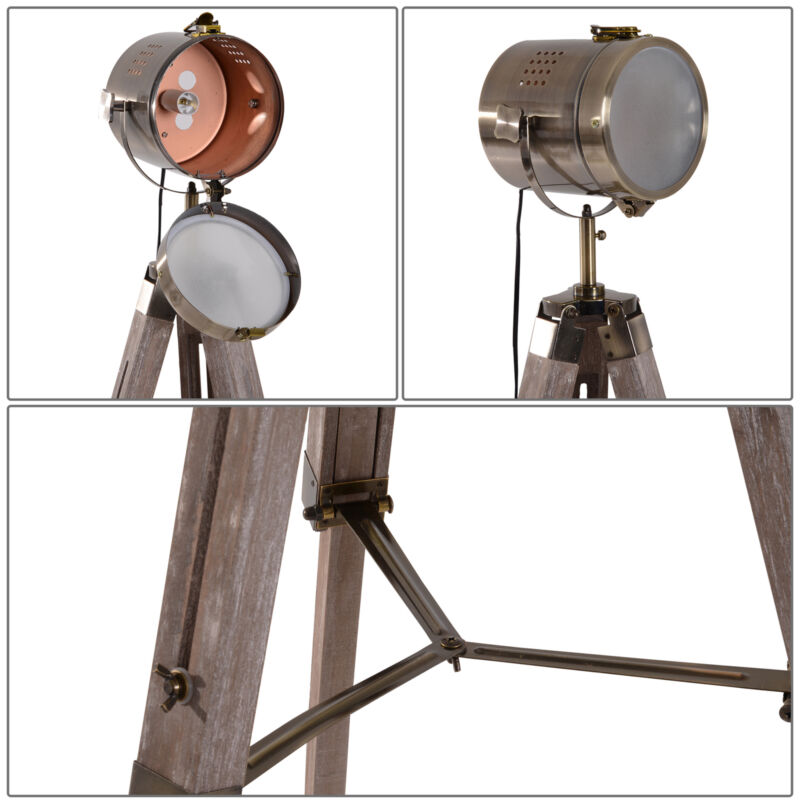 Industrial Style Spotlight Tripod Floor Lamp by Lavishway | Industrial Lighting-42727