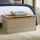 Corona Set of 3 Pine Wood Bedroom Set in Grey by Lavishway | Bedroom-39488