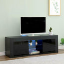Black Gloss Front 2 Door 150cm Wide TV Unit by Lavishway | TV Units Cabinets-43072
