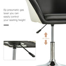 Set of 2 Black Faux Leather Tub Bar Stool by Lavishway | Bar Stools-43757