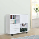 Wooden Storage Cupboard in White by Lavishway | Cupboards & Cabinets-42800
