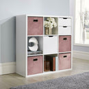 9 Shelves White Bookcase Display Unit by Lavishway | Book Shelves and Cabinets-39124