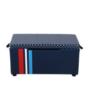Kids Storage Foldable Bench in Blue by Lavishway | -38794