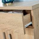 Sonama Oak Hallway Shoe Cabinet With 1 Drawer by Lavishway | Shoe Cabinets-38904