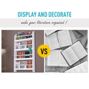 Wall-Mounted Bookshelf in White by Lavishway | Book Shelves and Cabinets-42512