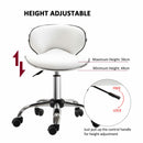 Technician Faux White Adjustable Office Chair by Lavishway | Dressing Table Chairs-42652