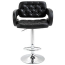 Modern Black Faux Leather Kitchen Bar Stool by Lavishway | Bar Stools-43789