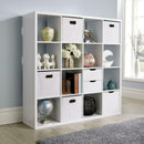 Wooden White Storage Bookcase Display Unit by Lavishway | Book Shelves and Cabinets-39184