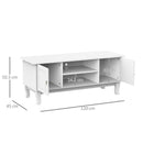Modern Eco friendly Wooden TV Unit in White by Lavishway | TV Units Cabinets-39222
