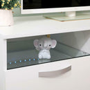 Gloss Front 100cm Wide TV Stand in White by Lavishway | TV Units Cabinets-43039
