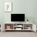 2 Doors 2 Open Shelves Modern Wide TV Unit by Lavishway | TV Units Cabinets-39475