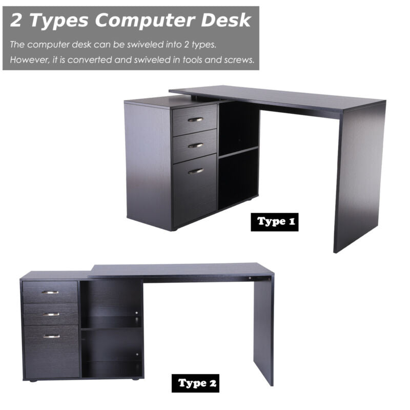 Multifunctional Filling Cabinet Table Desk by Lavishway | Desk Pedestals-44546