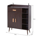 Hallway Storage Cabinet in Walnut by Lavishway | Hallway Cabinets-43819