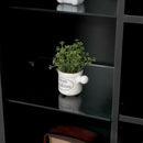 Black 1 Glass Door 6 Shelves Sideboard by Lavishway | Sideboards-43171