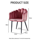 Soft Seat Velvet Studded Design Chair by Lavishway | Bedroom Chairs-41508