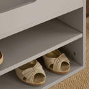 Shoe Storage Wooden Bench in Grey by Lavishway | Shoe Cabinets-38961