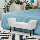 Modern Black Fabric Bed Side Bench by Lavishway | Benches & Storage Benches-38679