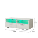 Gloss Front 100cm Wide TV Stand in White by Lavishway | TV Units Cabinets-43040