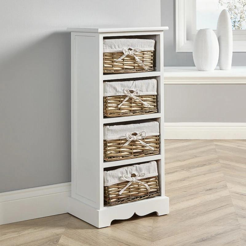 Wooden Basket Chest Storage Units by Lavishway | Hallway Cabinets-43346