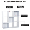 9 Cube Storage Unit& Bookcase in White by Lavishway | Book Shelves and Cabinets-42504