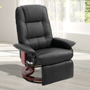 Office Recliner Faux Leather Plush Sofa Chair by Lavishway | Recliner Sofa-43686