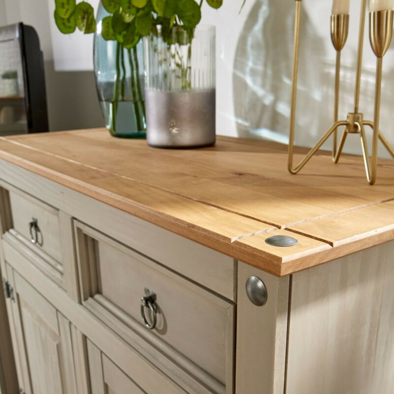 Corona Pine Grey Living Room Furniture by Lavishway | Coffee Tables-43014