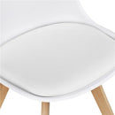 Modern Beech Wood Legs Dining Chair Set of 4 by Lavishway | Dining Chairs-42891