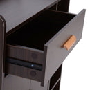 Hallway Storage Cabinet in Walnut by Lavishway | Hallway Cabinets-43814