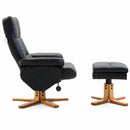 Faux Leather Wooden Recliner Armchair by Lavishway | Recliner Armchairs-42783