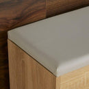 Oak Wooden Shoe Storage Cabinet With Seating by Lavishway | Shoe Cabinets-39014